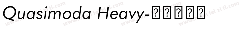 Quasimoda Heavy字体转换
